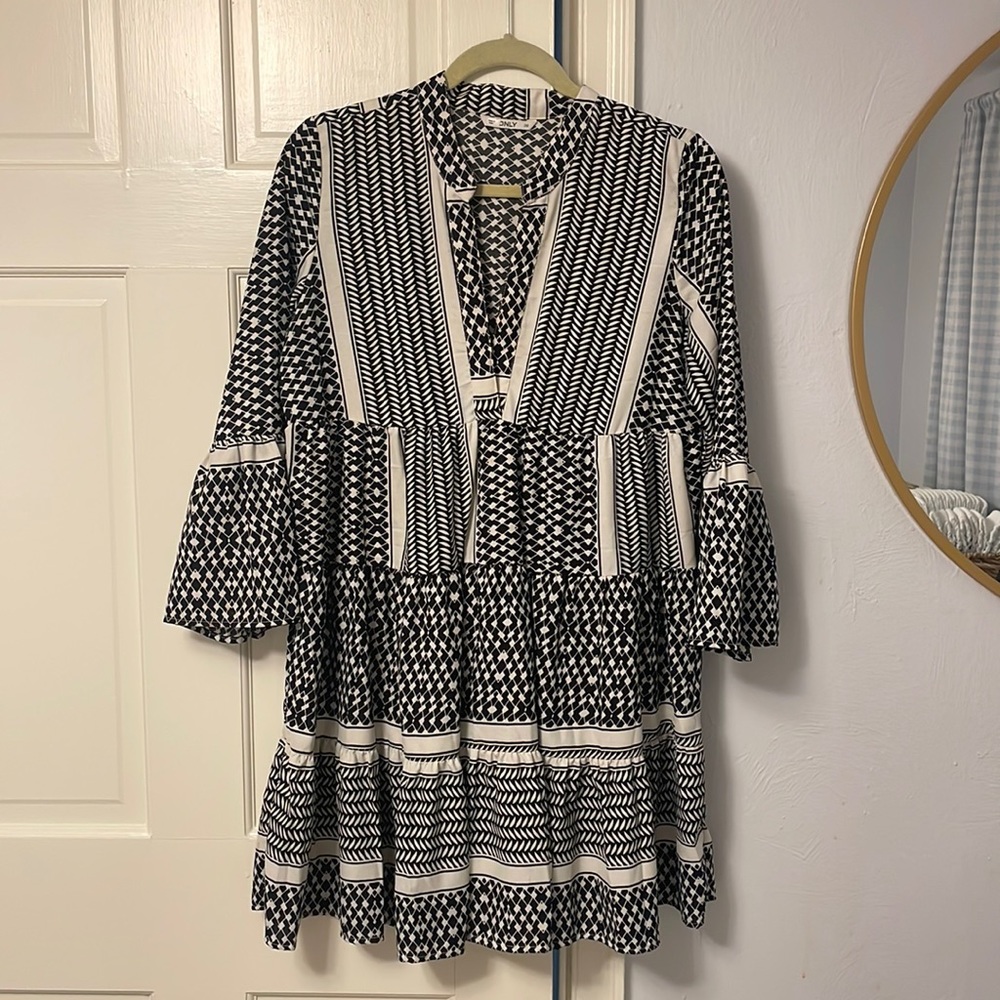 ASOS Black & white mini dress